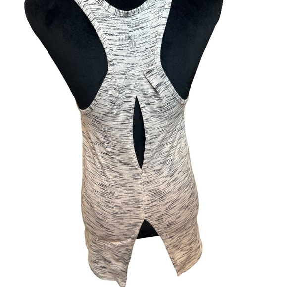 Lululemon Athletica | Racerback Tank Top Split Back | Space Dye - Black / White - Picture 5 of 5